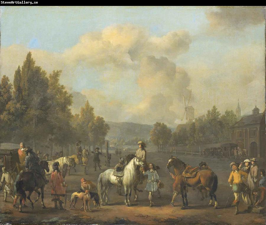 LINGELBACH, Johannes The riding school